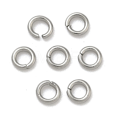Tarnish Resistant 304 Stainless Steel Open Jump Rings STAS-Q186-02-3x0.6mm-1