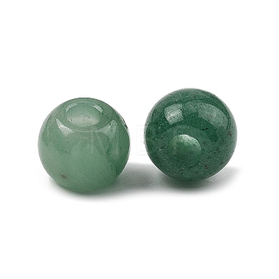 Natural Green Aventurine European Beads GG-CBA02C4-04B-1