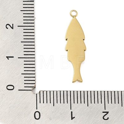 304 Stainless Steel Pendants STAS-U023-06G-1