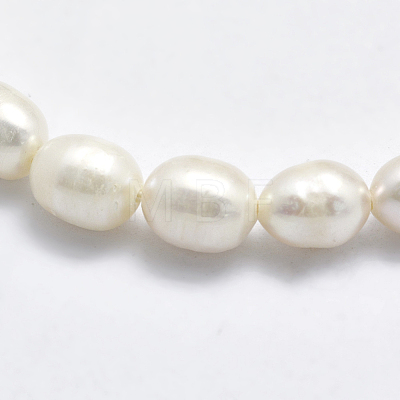Natural Cultured Freshwater Pearl Beads Strands PEAR-F007-77-1
