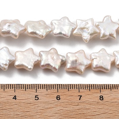 Natural Baroque Keshi Pearl Beads Strands PEAR-P064-04B-02A-1