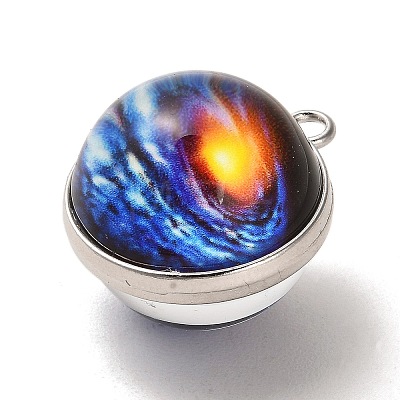 Galaxy Theme Luminous Glass Ball Pendants GLAA-D021-01P-05-1