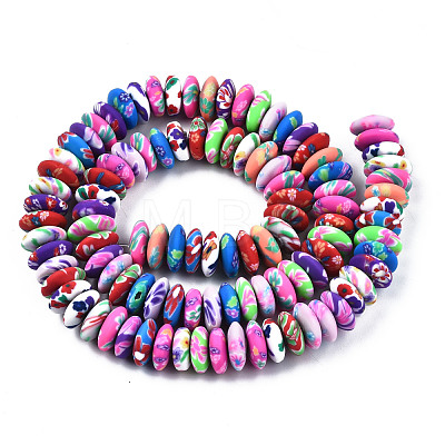 Handmade Polymer Clay Beads Strands CLAY-T020-02-1