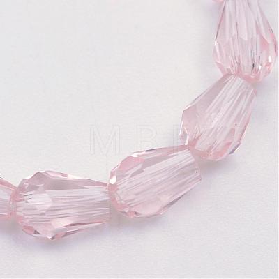 Transparent Glass Bead Strands GLAA-R168-5x7-01A-1