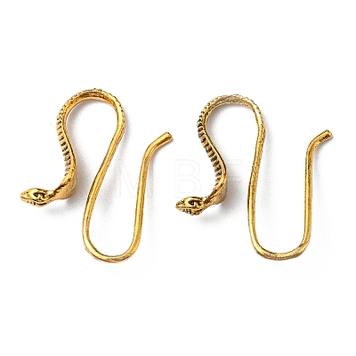 Alloy Snake Dangle Earrings EJEW-M219-01AG-1