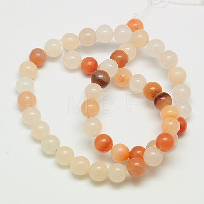 Natural Pink Aventurine Beads Strands X-G-G509-4mm-01-1