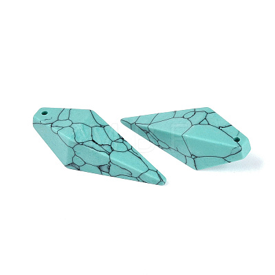 Synthetic Turquoise Pendants G-N362-22C-1