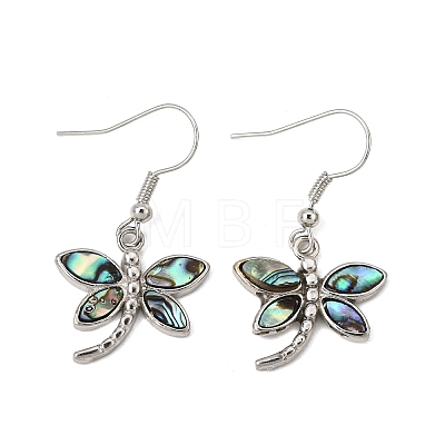 Rack Plating Brass Dangle Earrings for Women KK-CBA69D1-01P-01-1