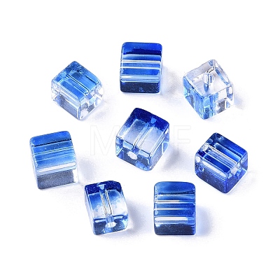 Baking Paint Transparent Glass Beads DGLA-N005-01A-02-1