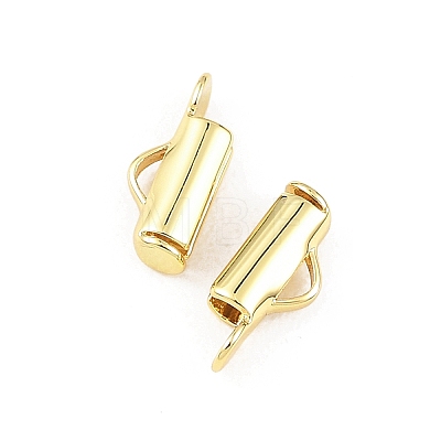 SHEGRACE Brass Slide On End Clasp Tubes XGRQ1R818-355G-1
