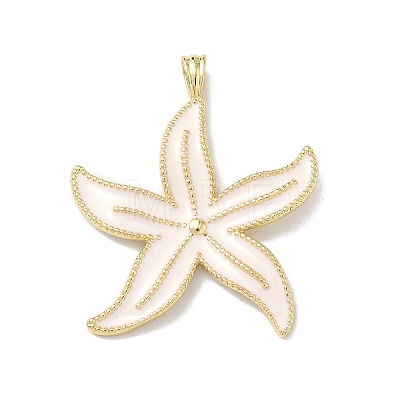 Brass Enamel Pendants KK-Z153-18G-01-1