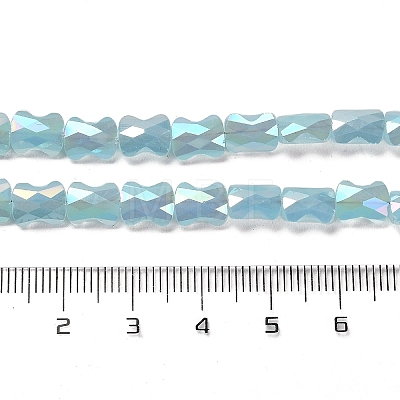 AB Color Plate Glass Beads Strands EGLA-P051-06B-C05-1