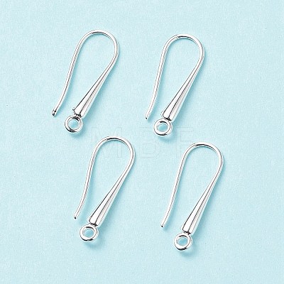 Eco-Friendly Brass Earring Hooks Findings KK-M157-03S-RS-1