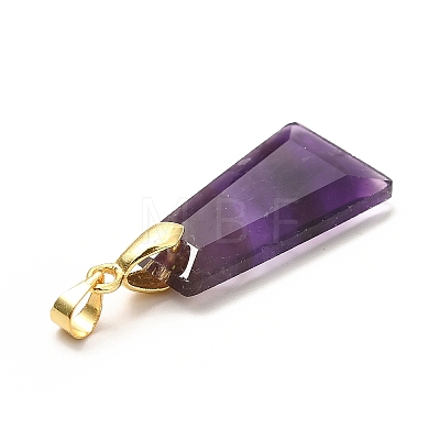 Natural Amethyst Pendants G-C045-01B-G-1