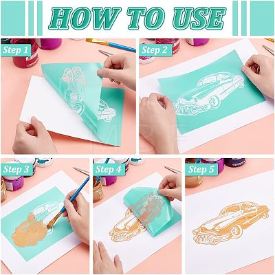 Self-Adhesive Silk Screen Printing Stencil DIY-WH0173-021-01-1