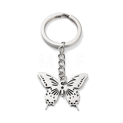 Animal 304 Stainless Steel Pendant Keychains KEYC-P017-A04-1
