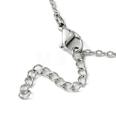 Crystal Cage Holder Necklace NJEW-JN04604-02-1