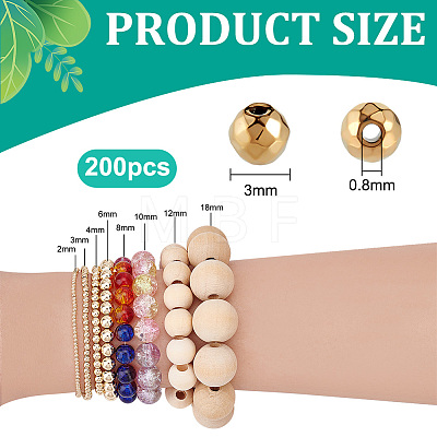 200Pcs Electroplated Synthetic Non-magnetic Hematite Beads G-PH0003-44B-1