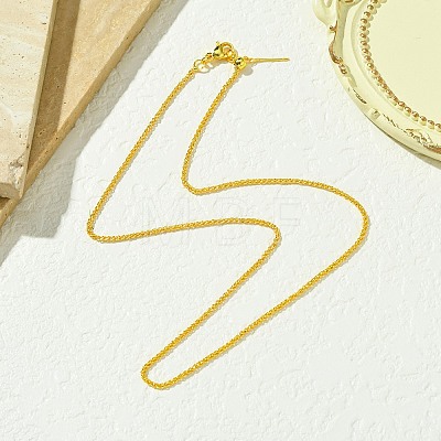 1.5mm Rack Plating Brass Wheat Chain Adjustable Slider Necklaces for Women Men MAK-L044-36G-1