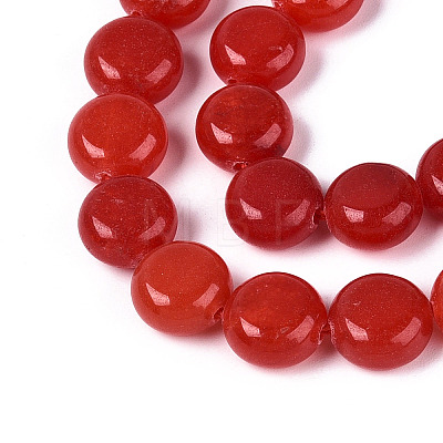 Dyed Natural White Jade Beads Strands G-T143-16M-1