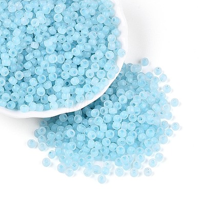 6/0 Transparent Inside Colours Glass Seed Beads SEED-N008-08H-1