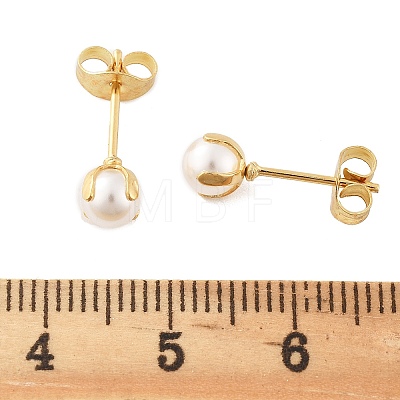 304 Stainless Steel Stud Earrings EJEW-I229-01G-A-1