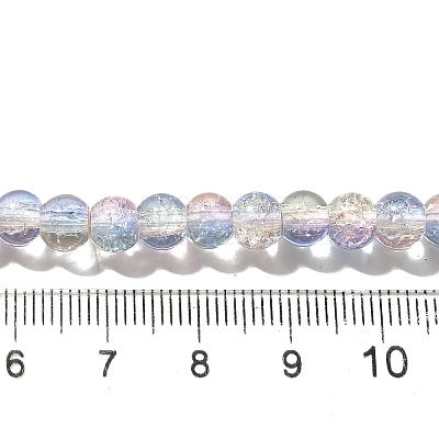 Crackle Glass Beads Strands CCG-C002-6mm-09-1