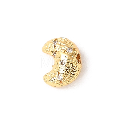 Brass Micro Pave Cubic Zirconia Beads KK-D262-06G-02-1