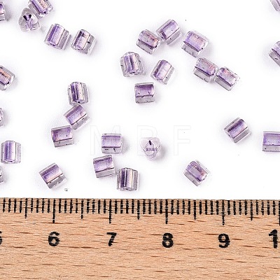 6/0 Transparent Inside Colours Glass Seed Beads SEED-N006-003L-1