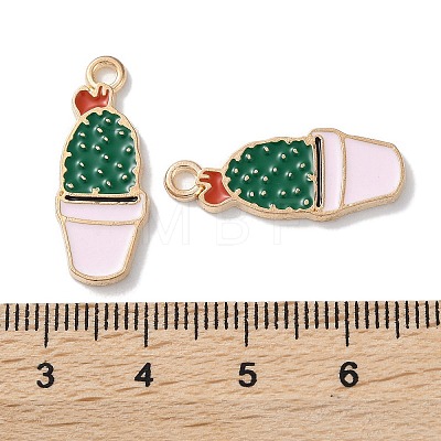 Alloy Enamel Pendants ENAM-O001-04C-G-1