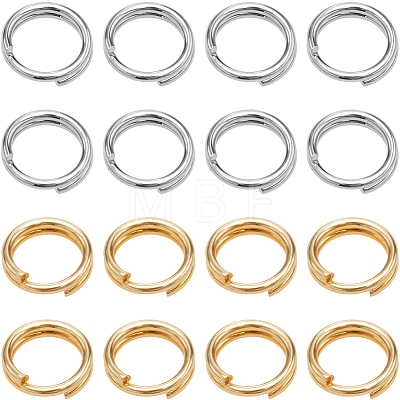 2 Colors 304 Stainless Steel Split Rings STAS-SC0009-25D-1