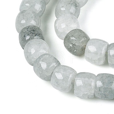 Baking Paint Crackle Glass Beads Strands DGLA-N019-02A-08-1
