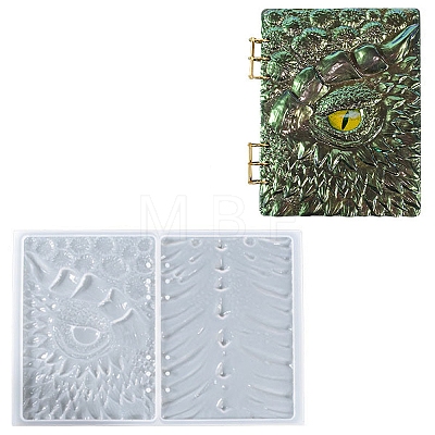 Dragon Eye DIY Binder Notebook Cover Silicone Molds OFST-PW0011-01B-1