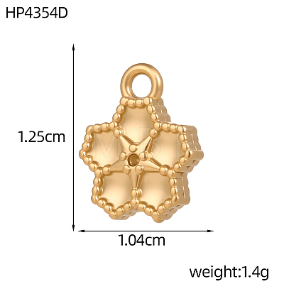 304 Stainless Steel Charms SA-OY001-44G-1