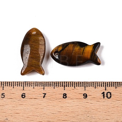 Natural Tiger Eye Pendants G-N342-106H-1