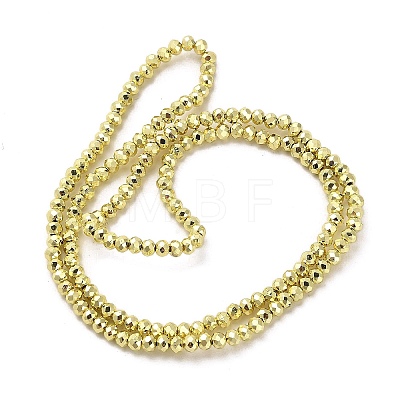 Electroplate Glass Beads Strands EGLA-D030-15A-03-1