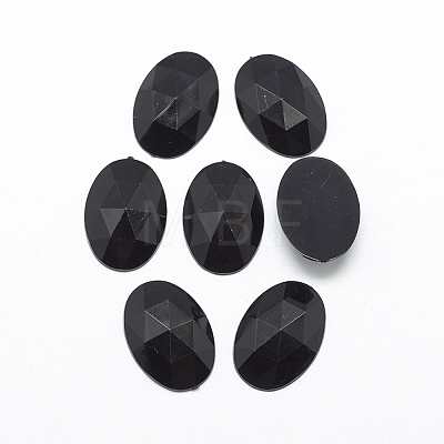 Acrylic Rhinestone Flat Back Cabochons LS-GACR-Q011-30x40-01-1