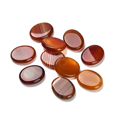 Natural Red Agate(Dyed & Heated) Cabochons G-C166-02E-1