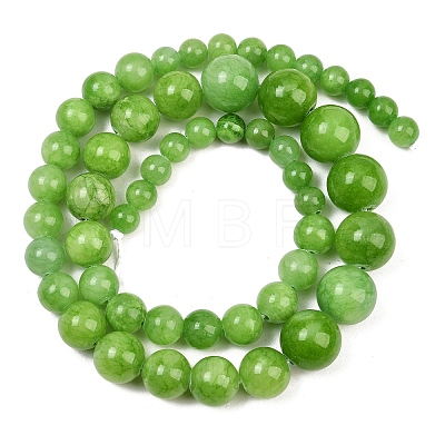 Natural Mashan Jade Graduated Beads Strands GG-CBA2AE1-A08-O-1