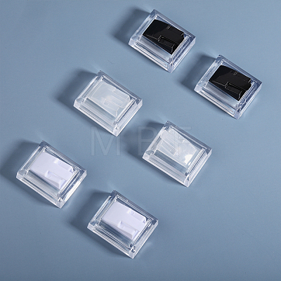 12Pcs 3 Colors Rectangle Acrylic Finger Ring Stands RDIS-FG0001-26-1