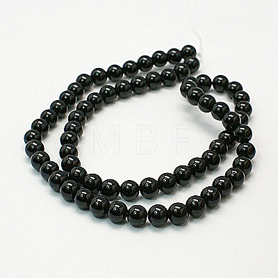 Natural Mashan Jade Round Beads Strands G-D263-12mm-XS32-1