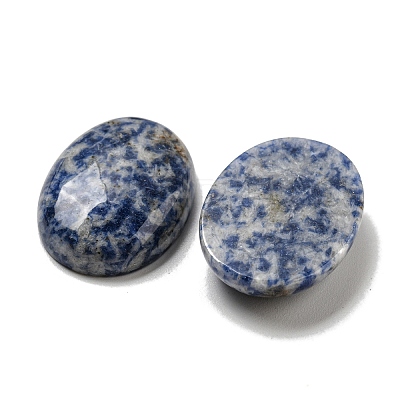 Natural Blue Spot Jasper Cabochons G-C115-01B-36-1