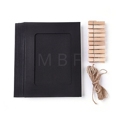 Rectangle Card Paper Picture Frame DIY-WH0157-40C-1