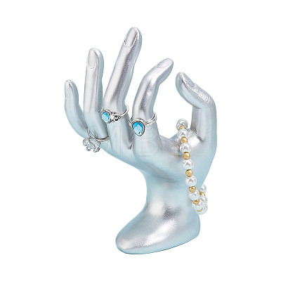 Resin Mannequin Hand Jewelry Display Holder Stands RDIS-WH0009-015A-1