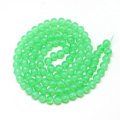 Baking Painted Glass Beads Strands DGLA-Q023-6mm-DB9-1