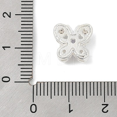 Brass Micro Pave Cubic Zirconia Beads KK-K297-34A-S-1