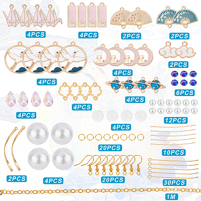 DIY Dangle Earring Making Kits DIY-SC0019-56-1