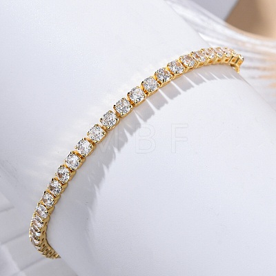 Adjustable Brass Micro Pave Cubic Zirconia Bracelets LS-BJEW-G588-01G-1