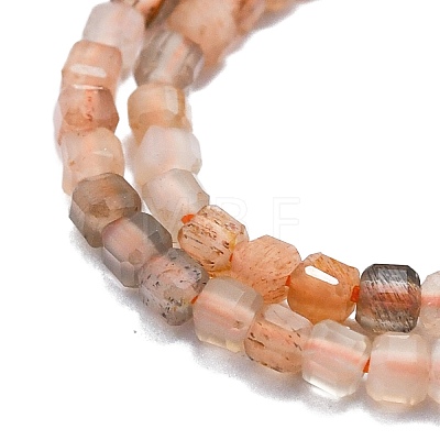 Natural Multi-Moonstone Beads Strands G-P457-B01-11-1