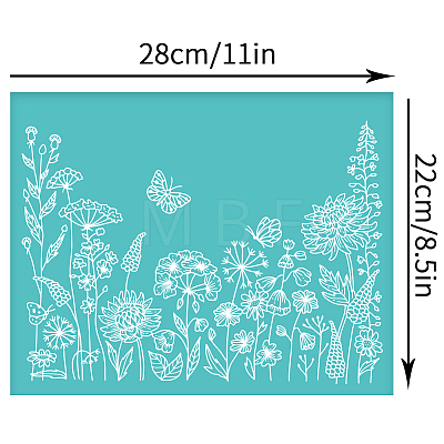 Self-Adhesive Silk Screen Printing Stencil DIY-WH0338-104-1